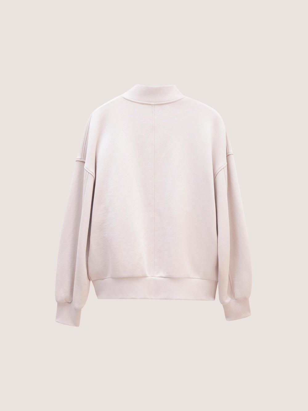 RELAXED BOMBER JACKET WITH HARDWARE TRIM
