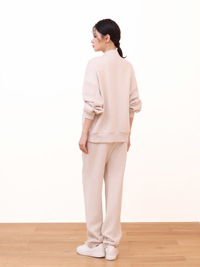 RELAXED BOMBER JACKET WITH HARDWARE TRIM