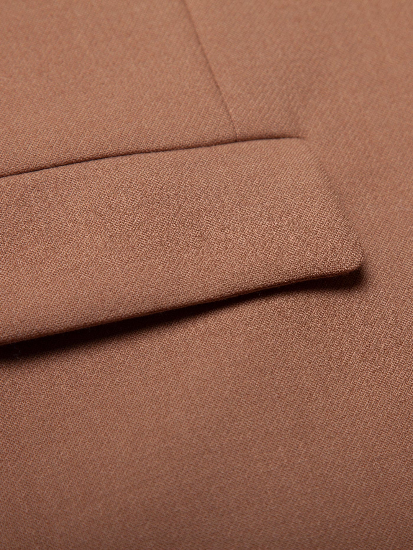 WOOD COLLARLESS SUIT JACKET