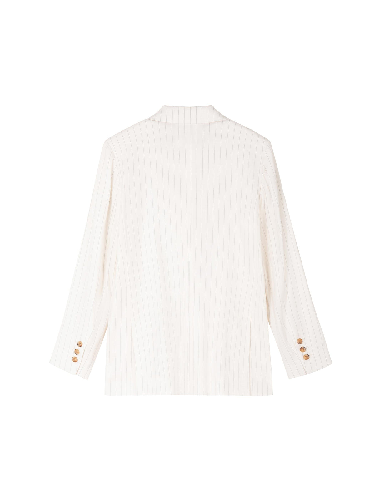 Pinstriped Linen Suit Blazer