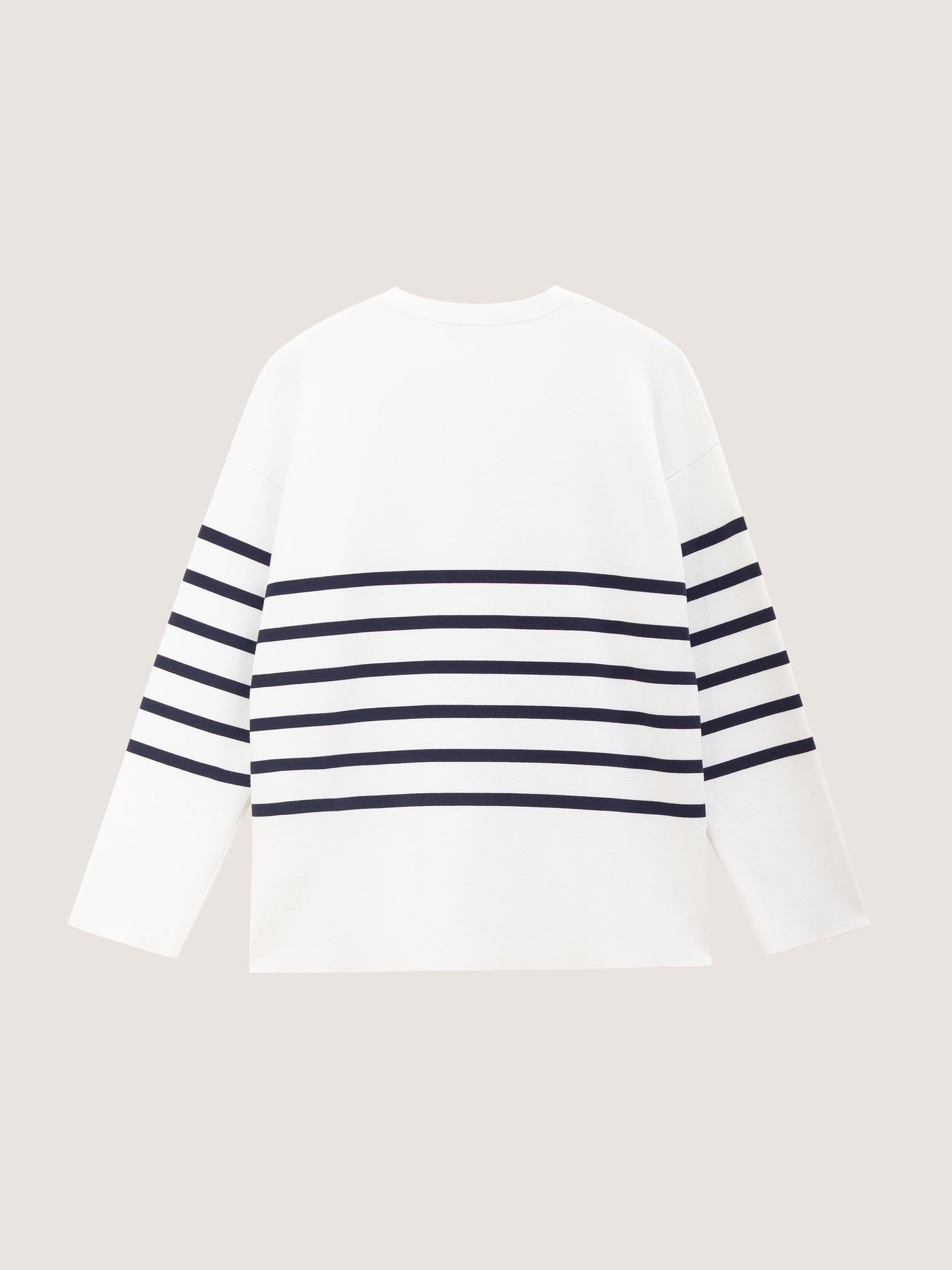 OVERSIZED CREW NECK STRIPED SWEATER