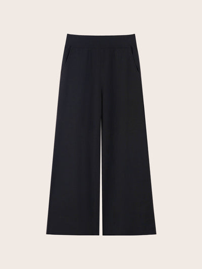 MERINO KNIT PANTS W/ PIPING DETAILS