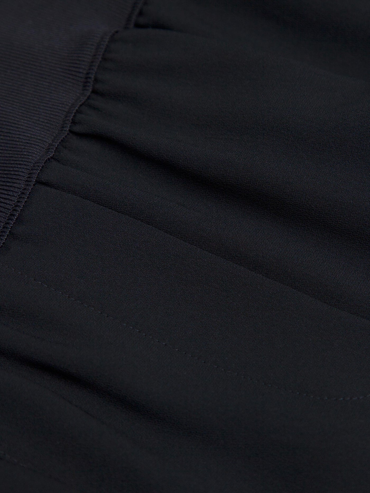 MID WAIST STRAIGHT LEG PANTS W/ ELASTIC WAISTBAND