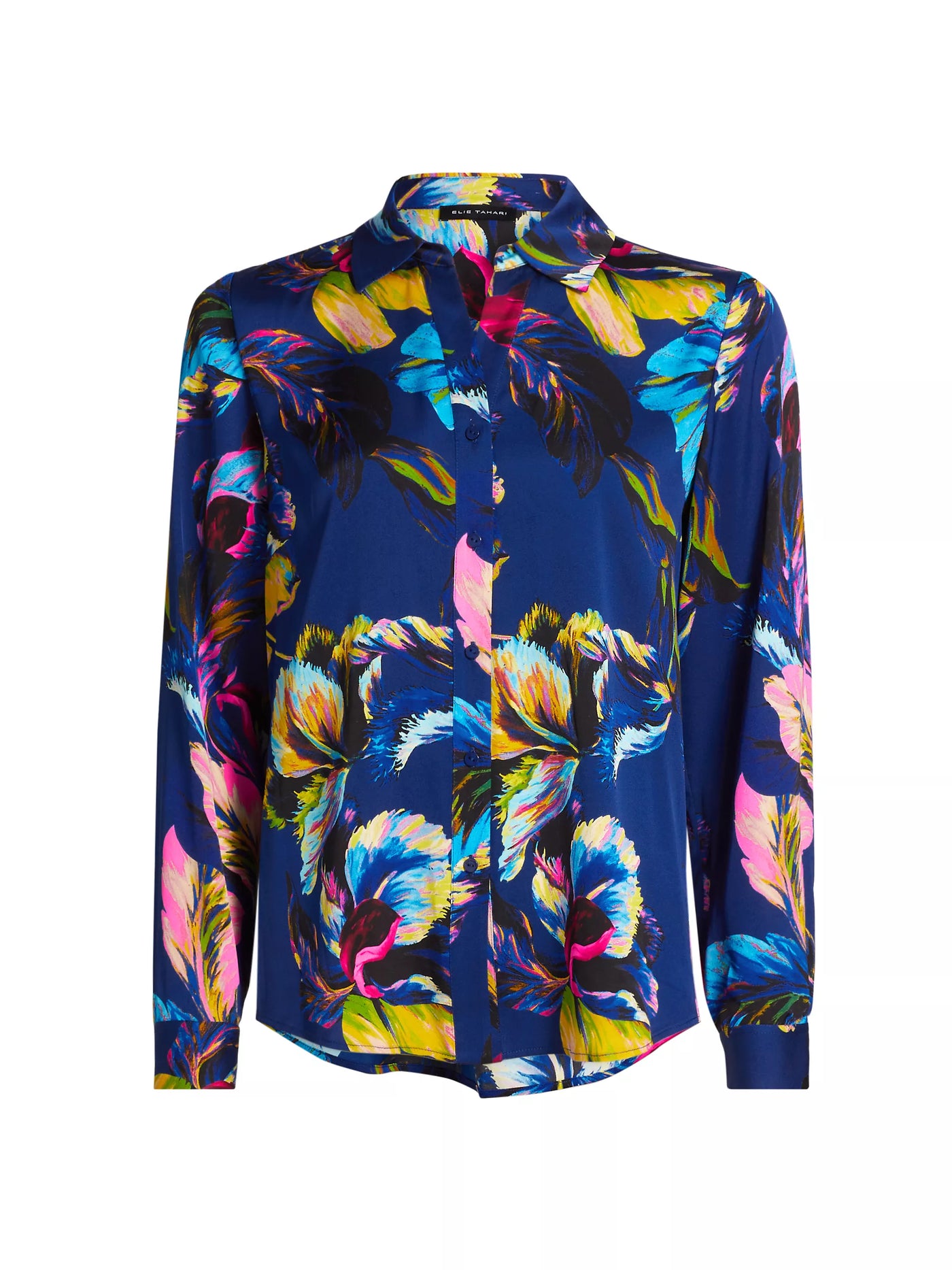 THE MADELINE  DAPHNE GARDEN SILK PRINTED BLOUSE