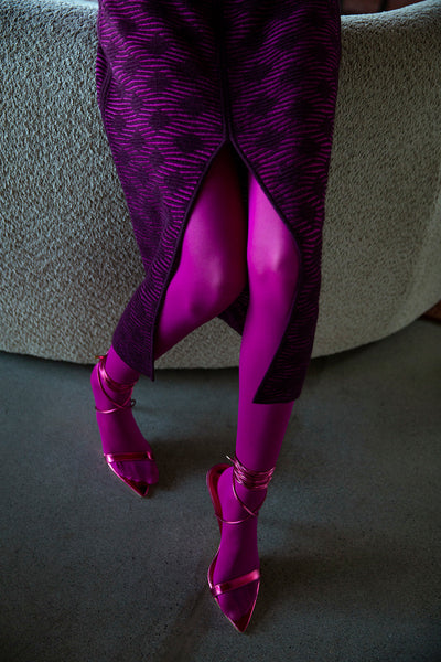 INES SKIRT - FUCHSIA AUBERGINE
