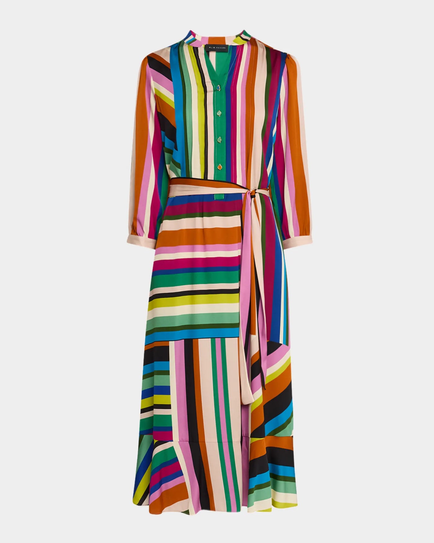 THE MILA VENUS STRIPE PRINTED DRESS