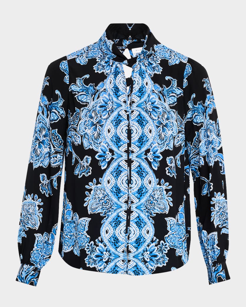 THE SKYLAR ESTATE GARDEN PRINTED BLOUSE