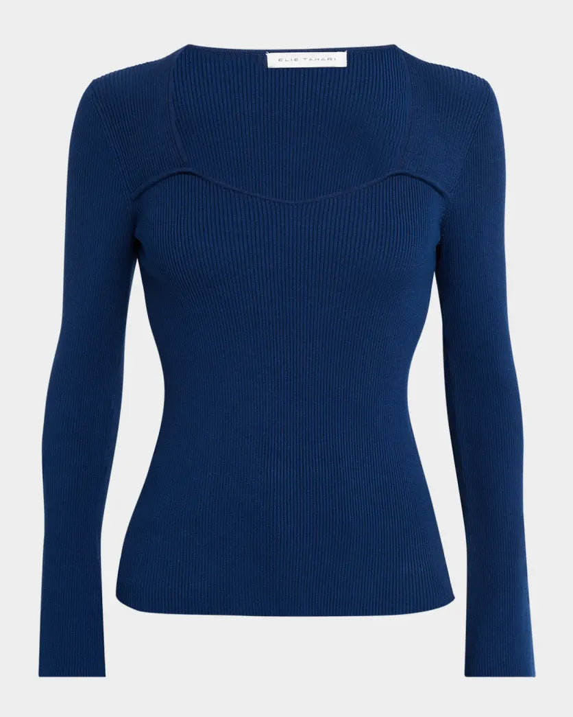 THE SYDNEY SWEETHEART NECK SWEATER