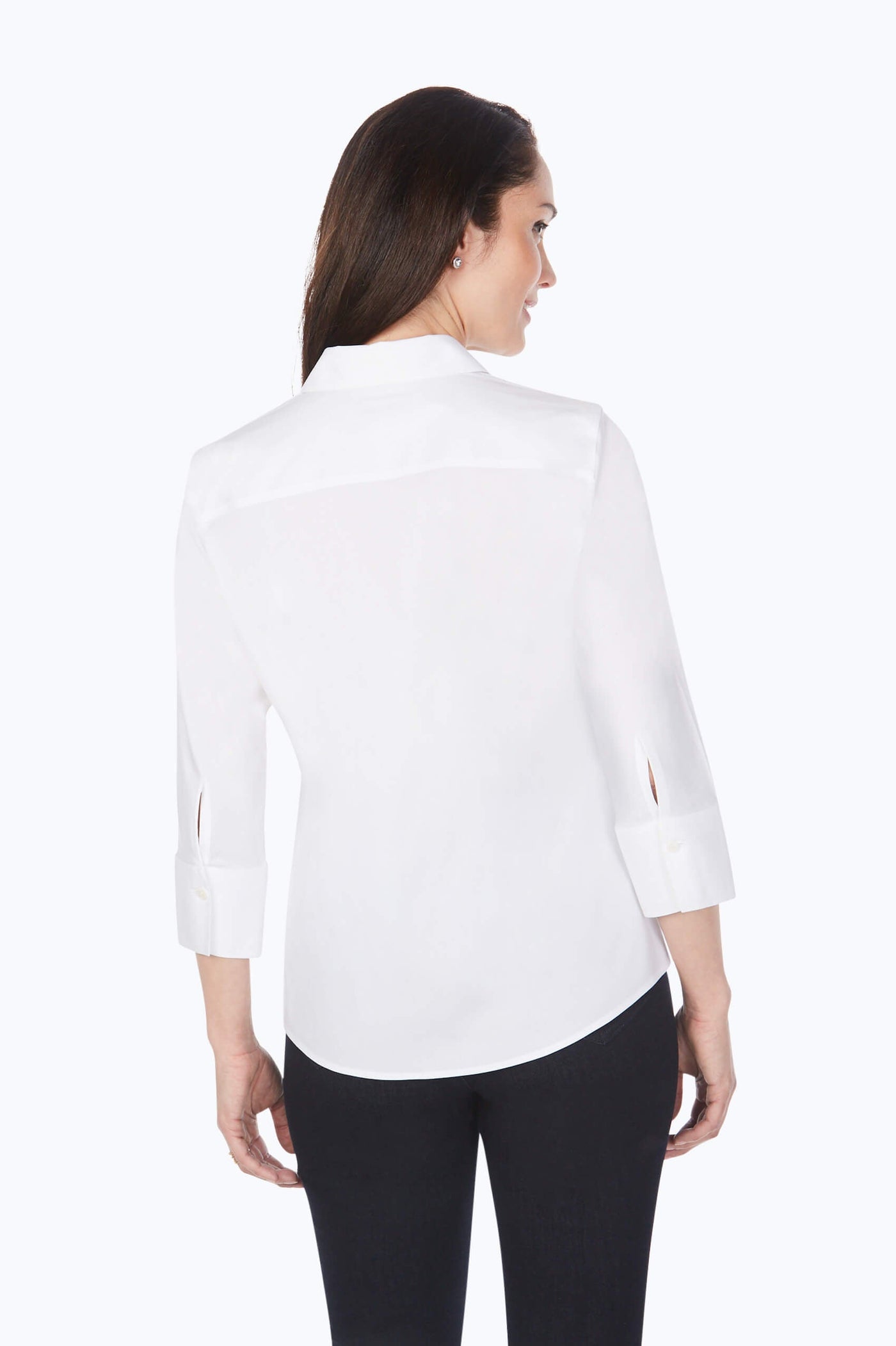 Mary Essential Stretch Non-Iron Shirt #color_white